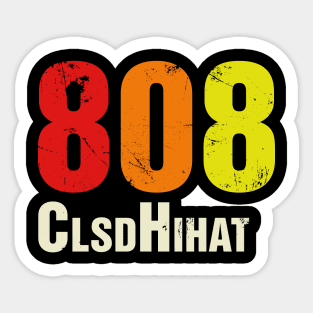 TR 808 Legendary Drum Machine Closed HiHat Sticker